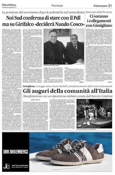 Il Quotidiano della Calabria del 24 aprile 2011